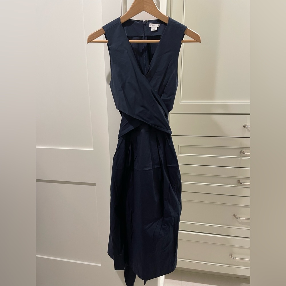 J. By JCrew wrap midi dress in Navy